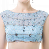 Two Piece Sky Blue Formal Evening Prom Dress EN127